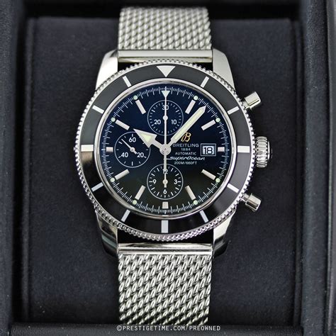 breitling superocean chronograph leather strap|Breitling Superocean pre owned.